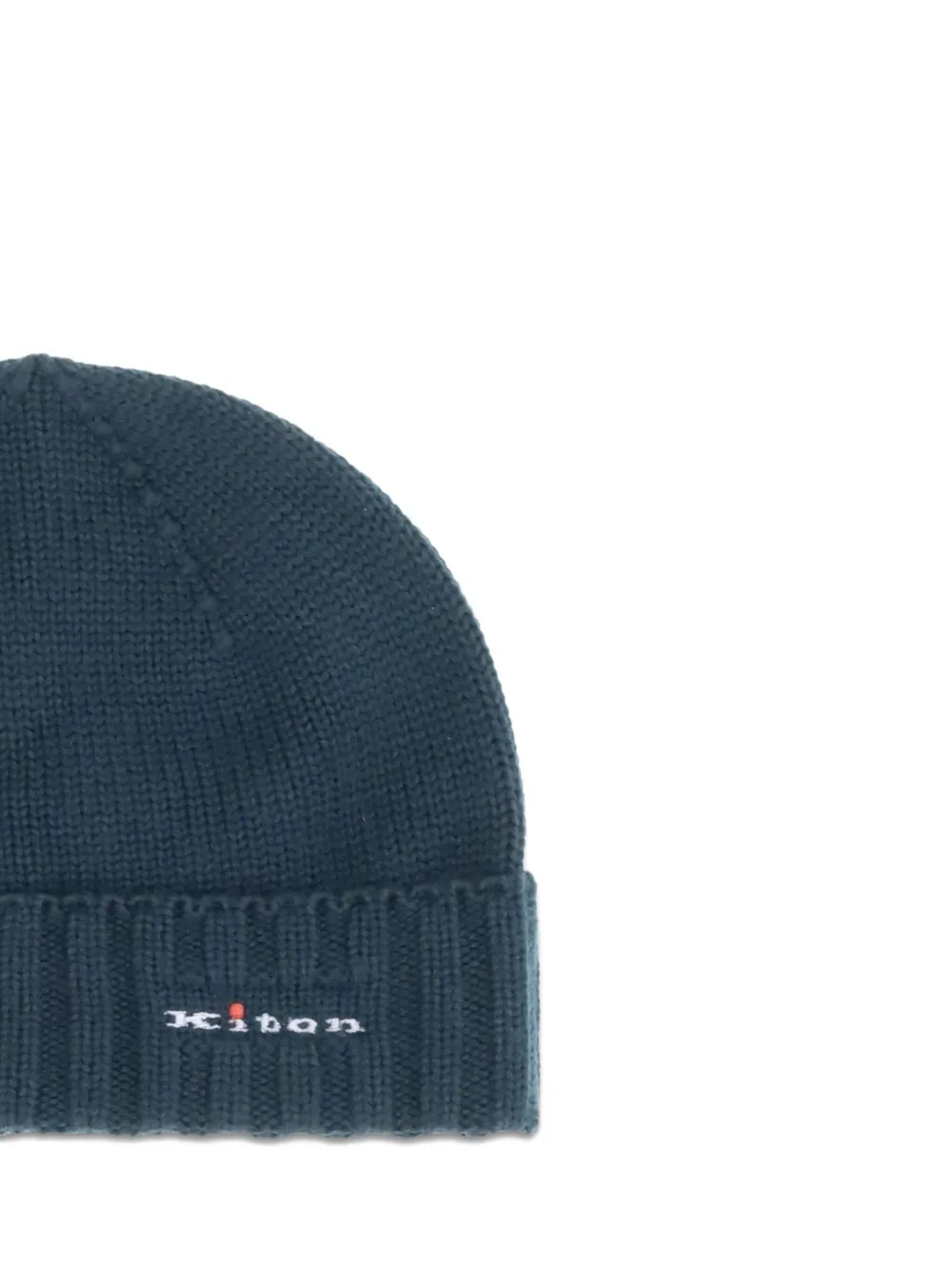 Kiton Ribgebreide hoed Groen