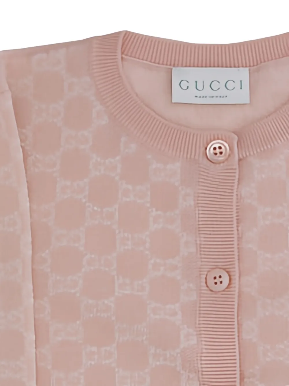 Gucci Kids Vest met GG-patroon en knopen Roze