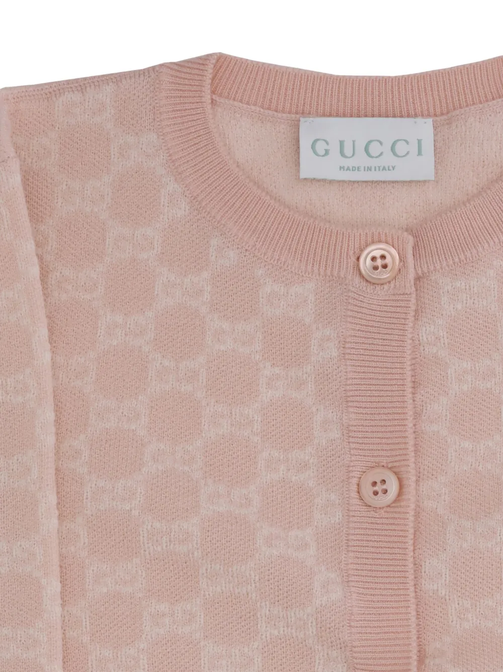 Gucci Kids Vest met GG-patroon en knopen Roze