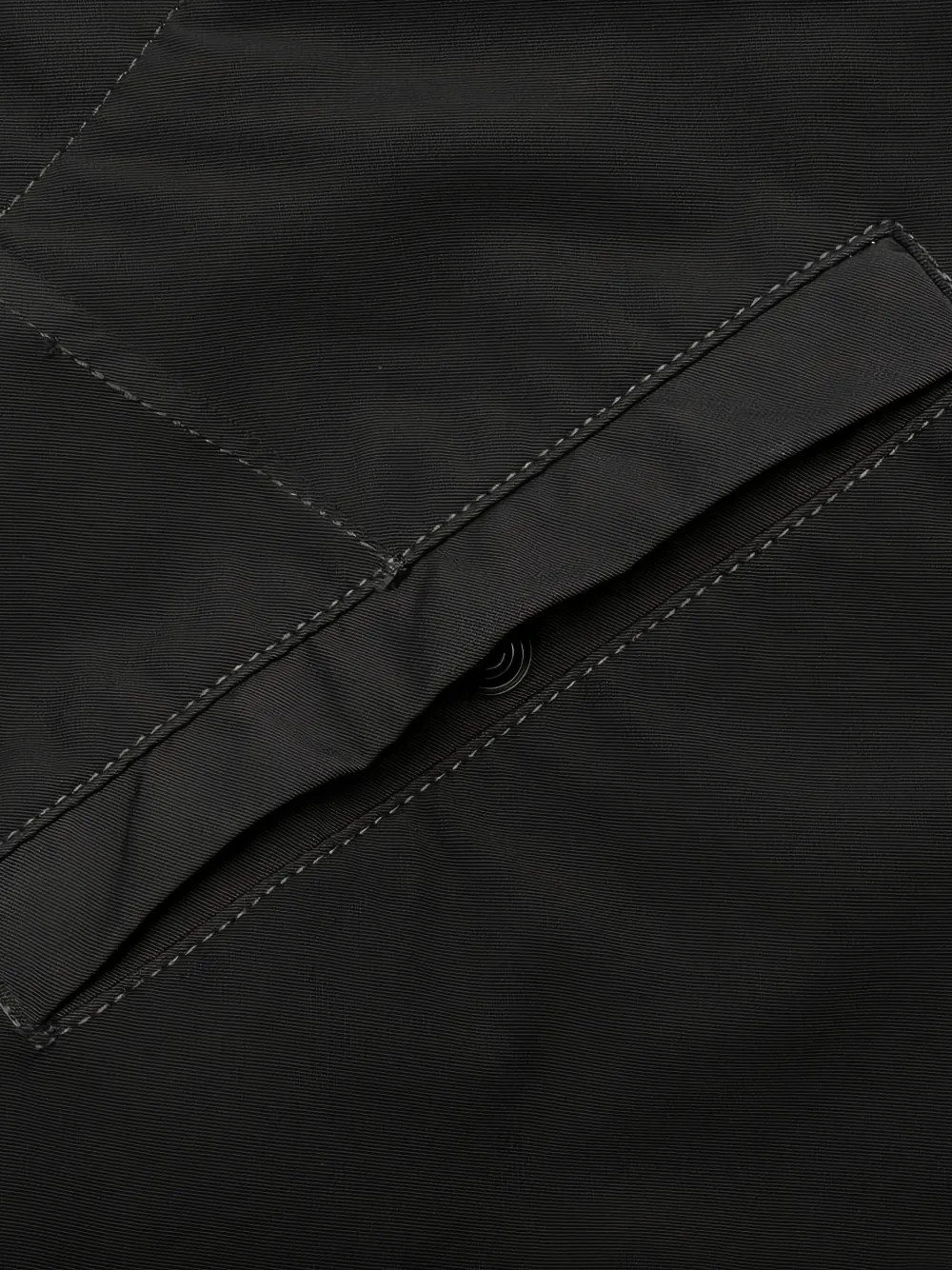 Stone Island Broek met afneembare Compass-logopatch en rits Zwart