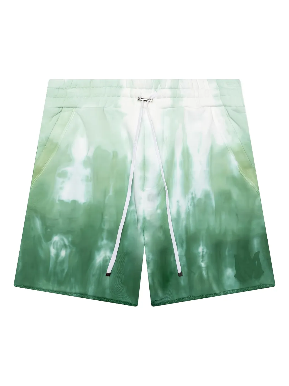 AMIRI Shorts met tie-dye print en logo Groen