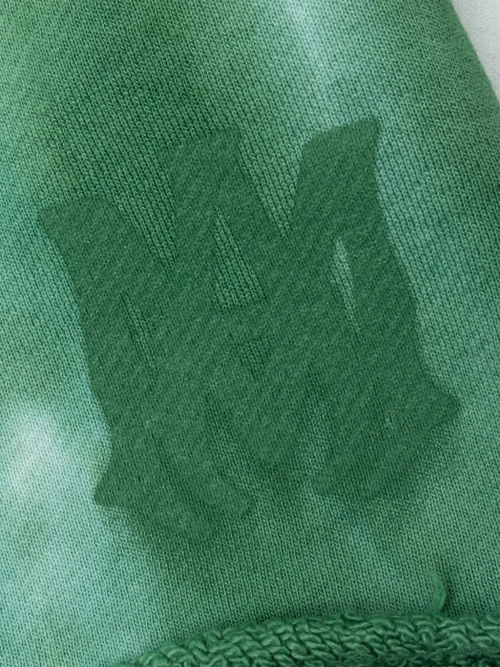 AMIRI Shorts met tie-dye print en logo Groen