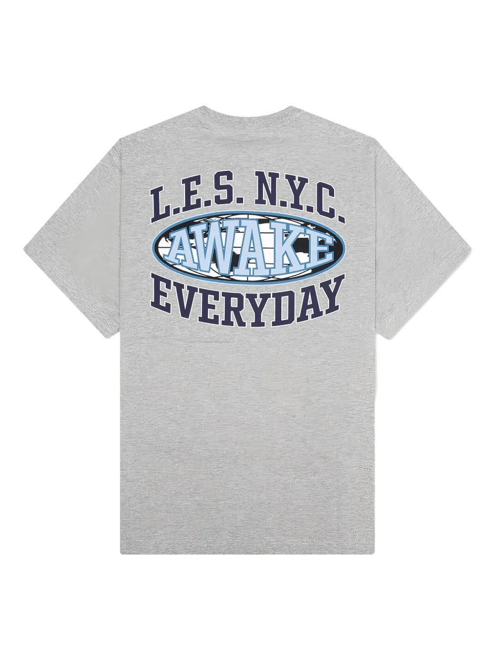 Awake NY T-shirt met logoprint - Grijs