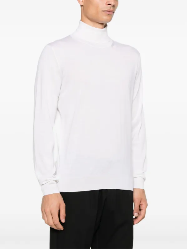 Fedeli Langärmeliger Rollkragenpullover Weiß FARFETCH DE