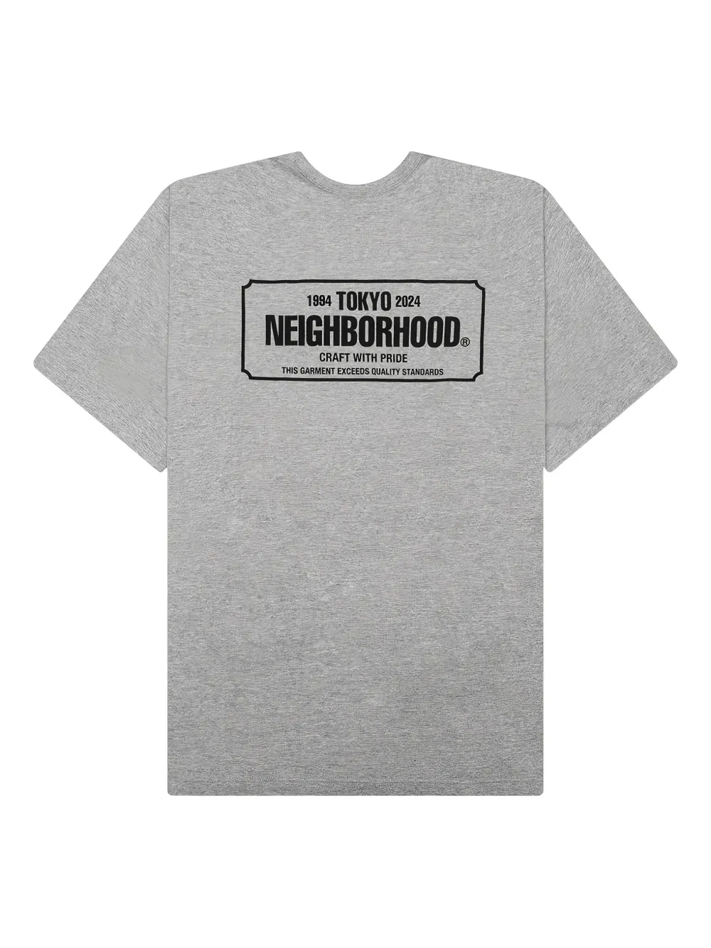 Neighborhood Katoenen T-shirt met logoprint Grijs