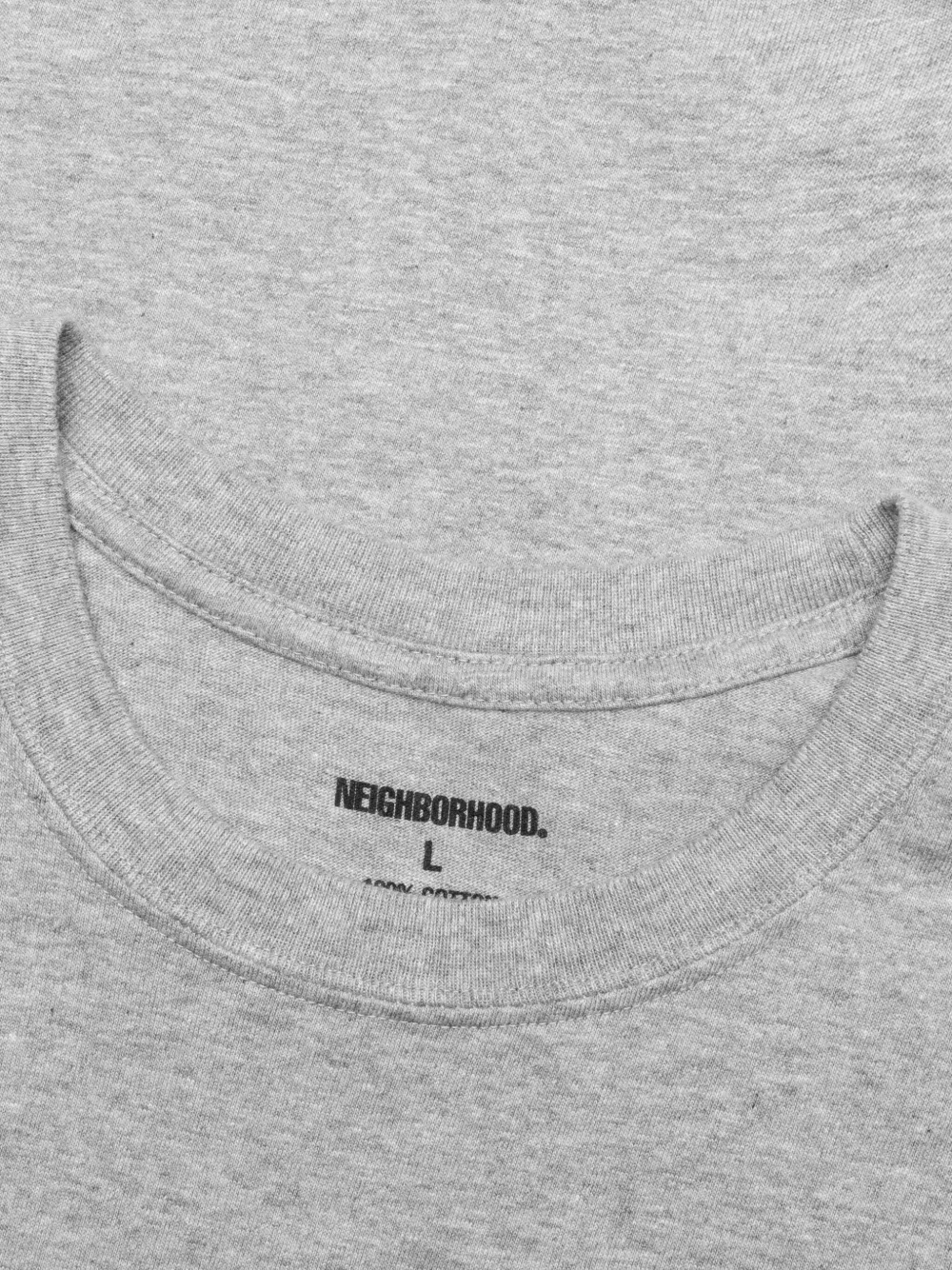 Neighborhood Katoenen T-shirt met logoprint Grijs