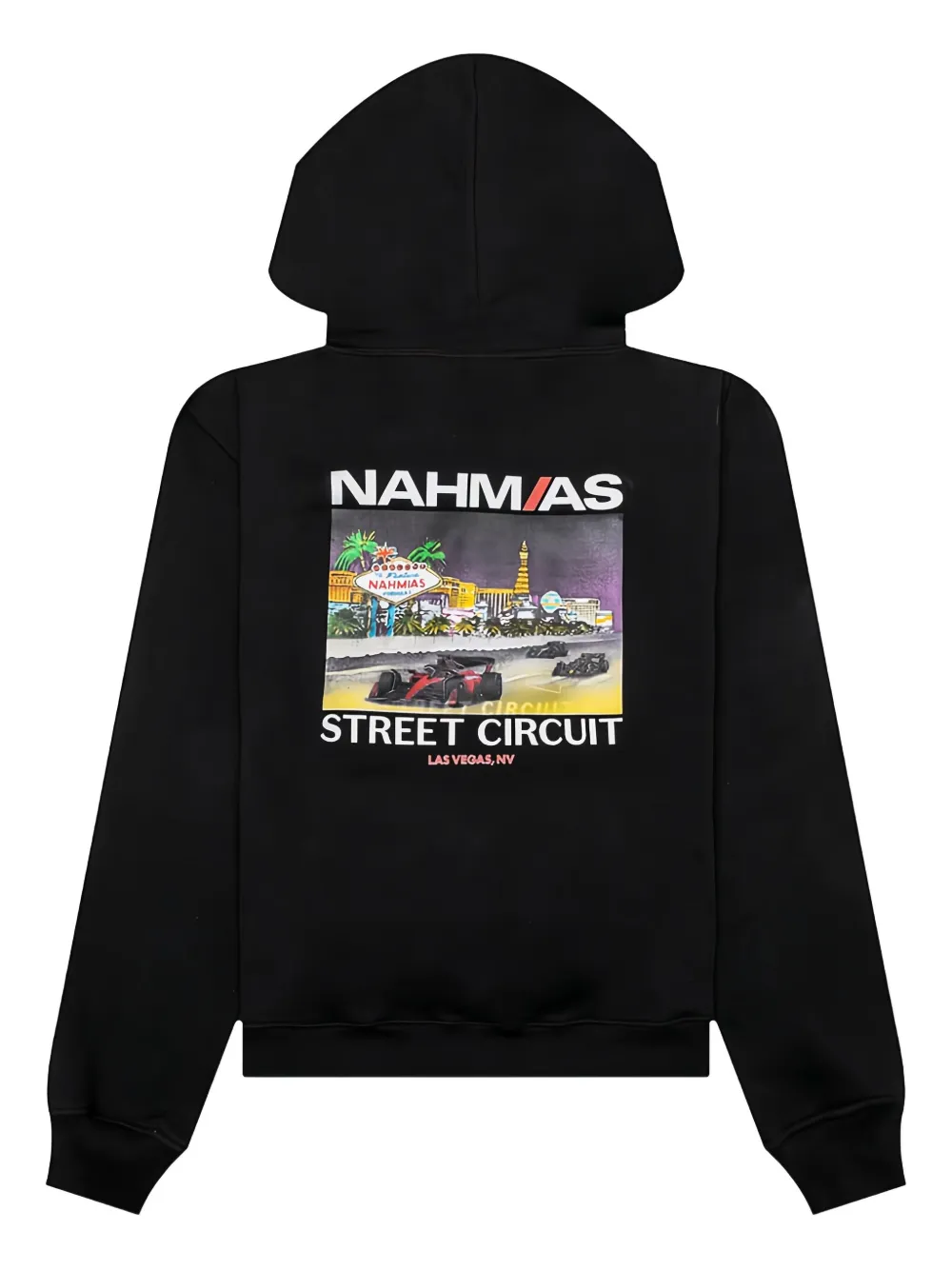 Nahmias Hoodie met logoprint Zwart