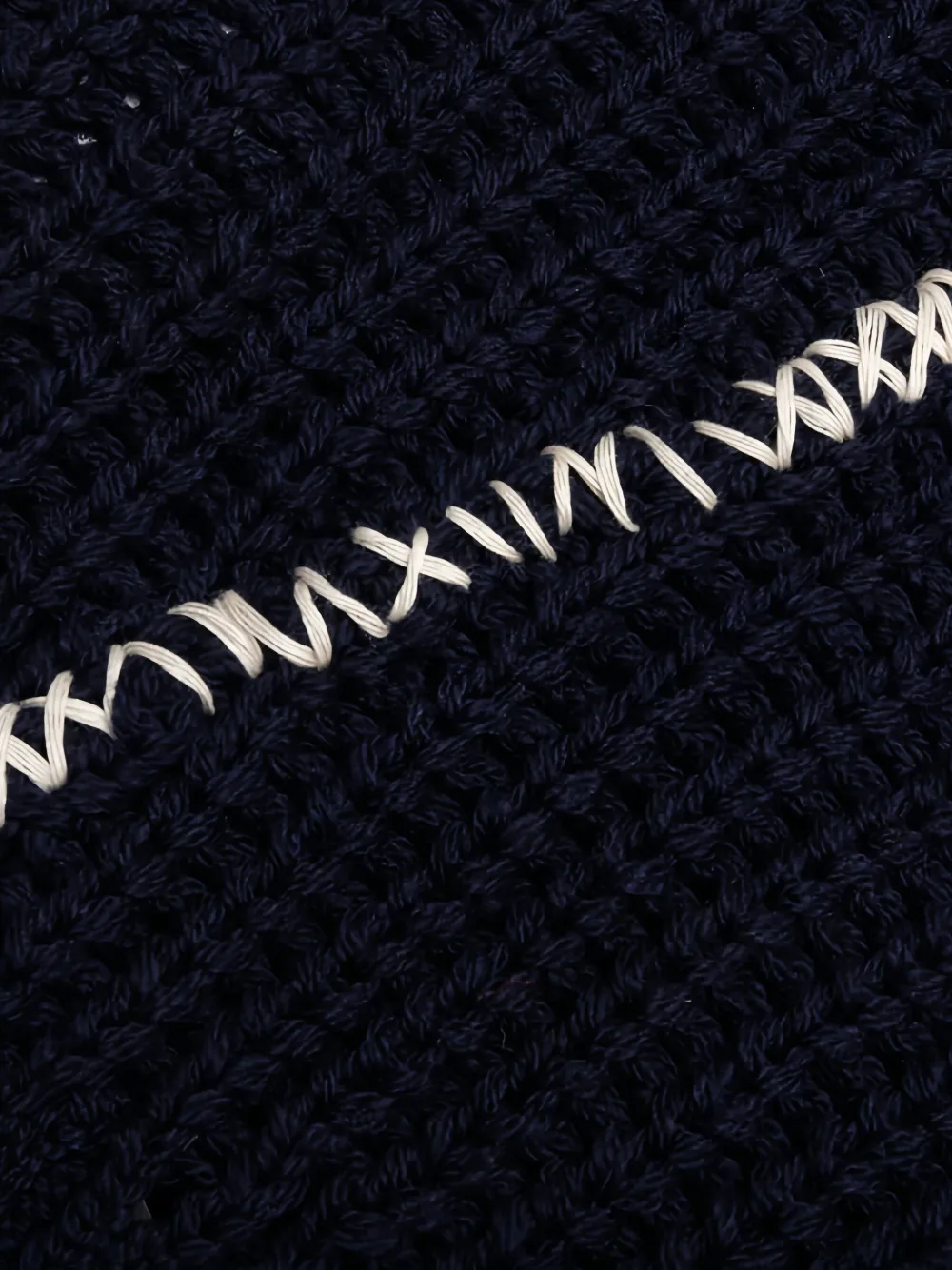 Neighborhood Trui met stikseldetail en ronde hals Blauw