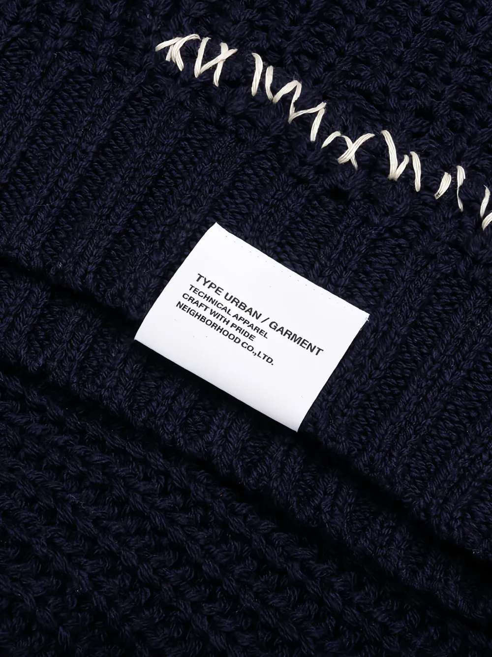 Neighborhood Trui met stikseldetail en ronde hals Blauw