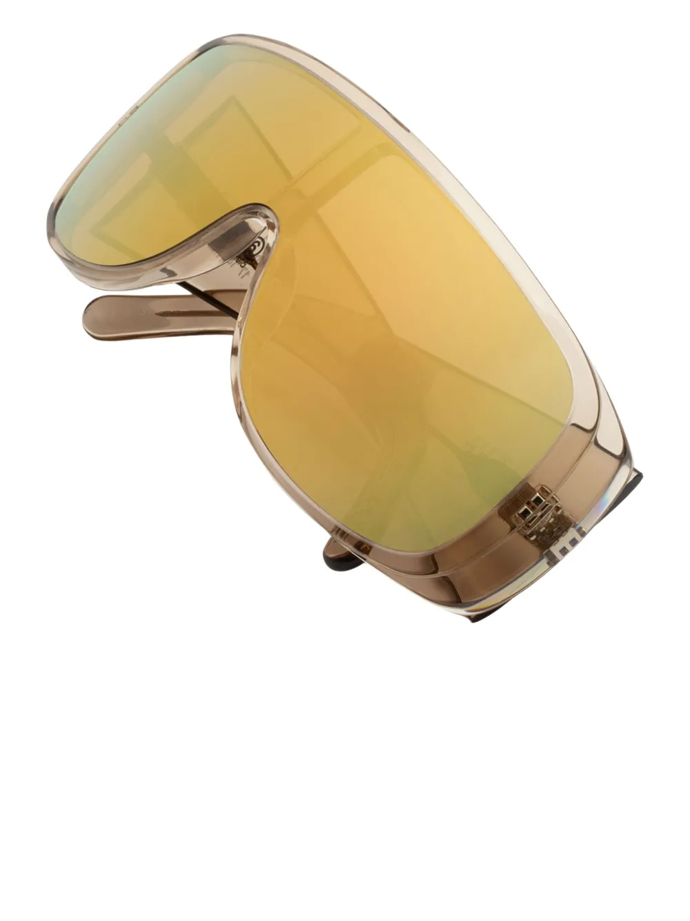 MM6 Maison Margiela shield frame sunglasses Beige