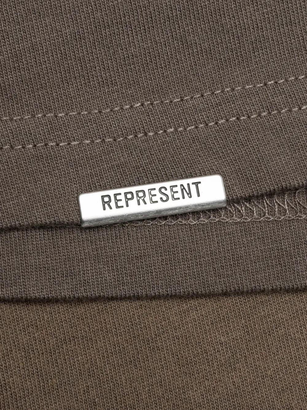 Represent T-shirt met logoprint Bruin