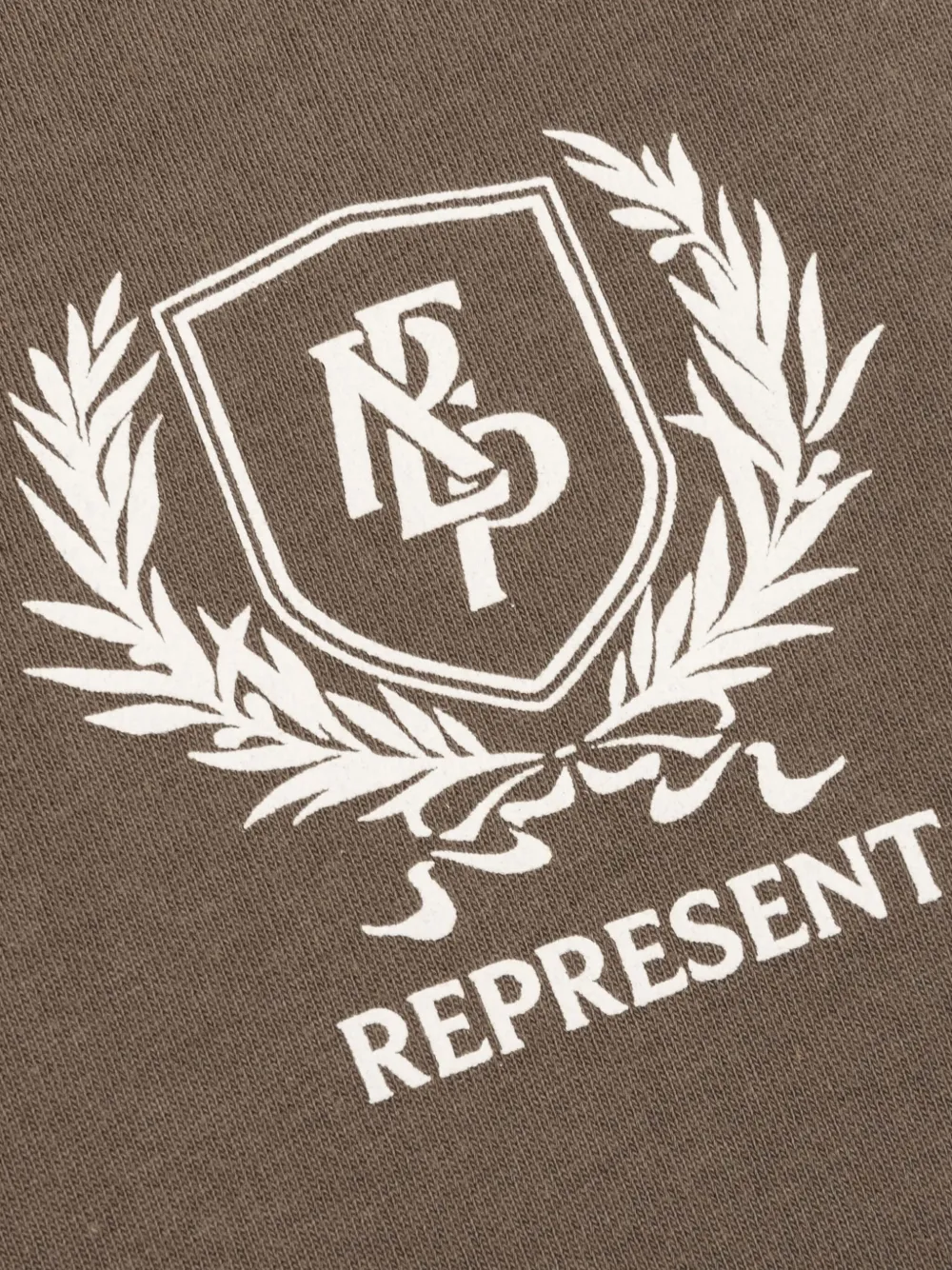 Represent T-shirt met logoprint Bruin