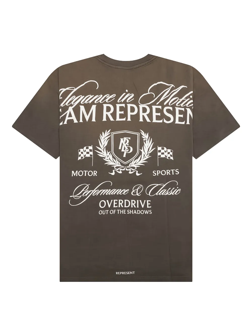 Represent T-shirt met logoprint Bruin