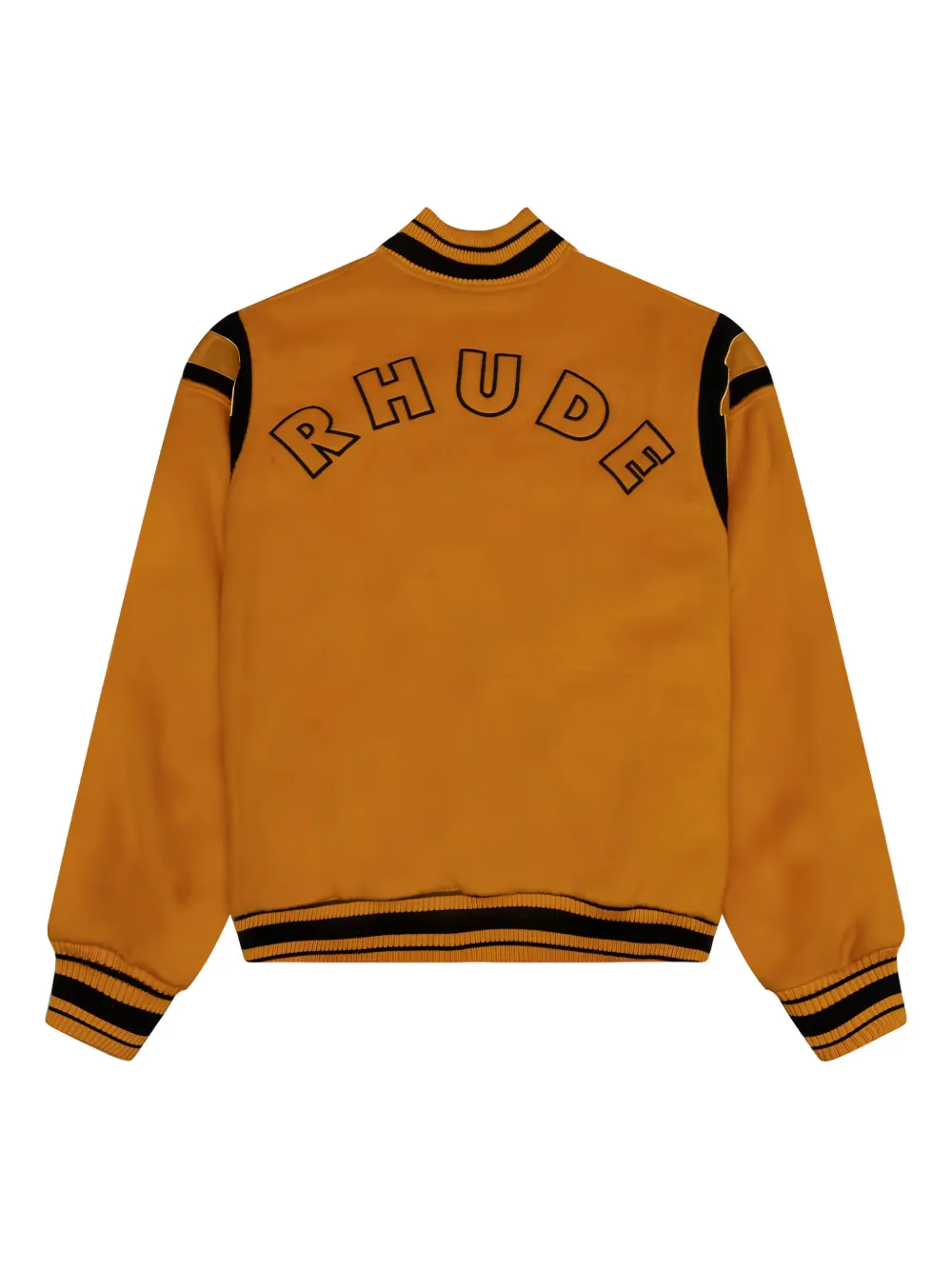 RHUDE Bomberjack met logodetail Geel