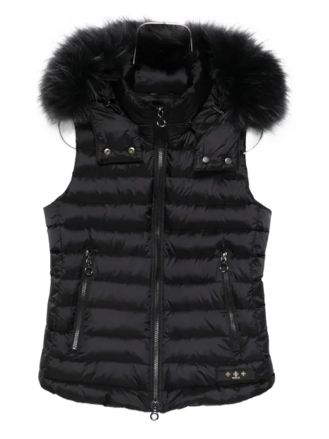 Tatras doudoune sans manches à capuche bordée de fourrure