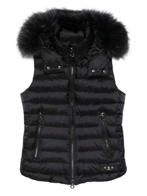 Tatras fur-trimmed hooded gilet