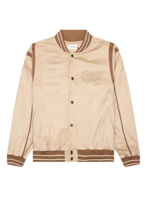 Honor The Gift Oil Head embroidered bomber jacket