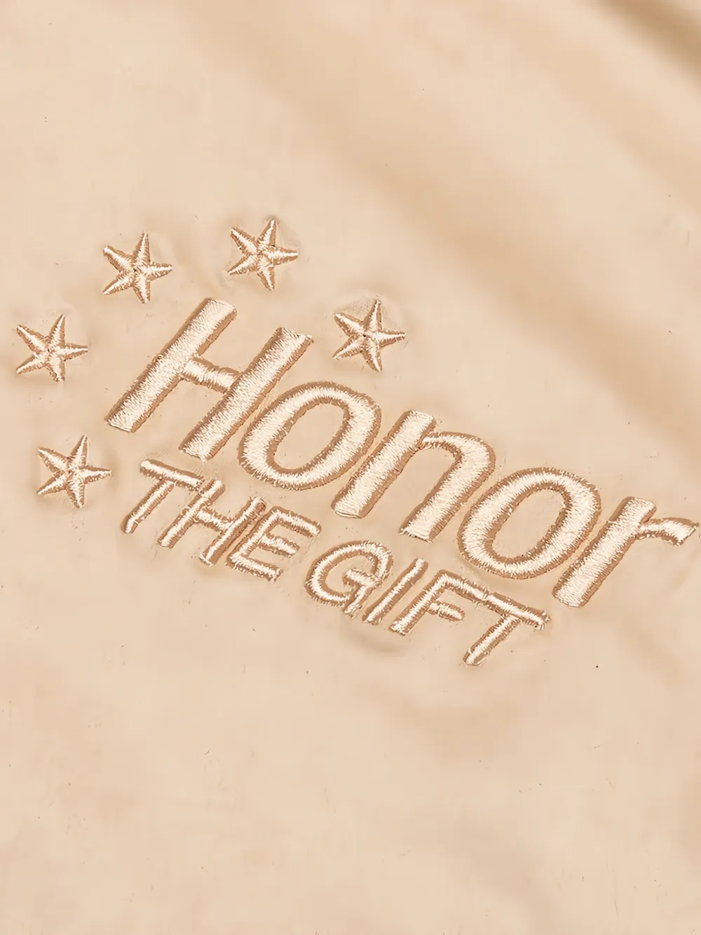 Honor The Gift Oil Head bomberjack met borduurwerk Bruin