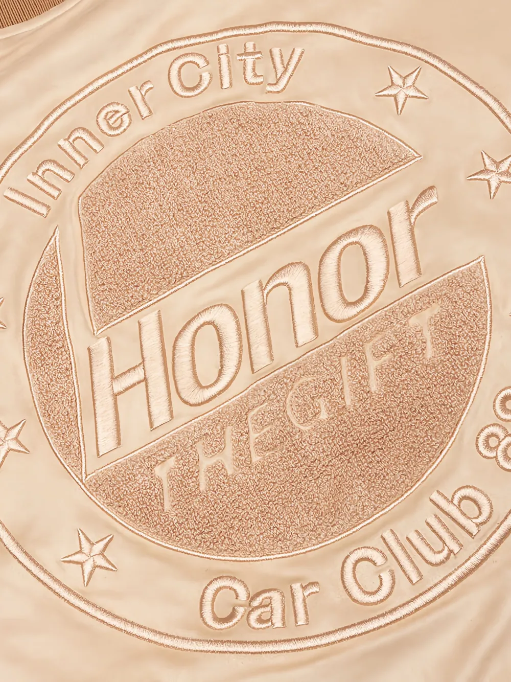 Honor The Gift Oil Head bomberjack met borduurwerk Bruin