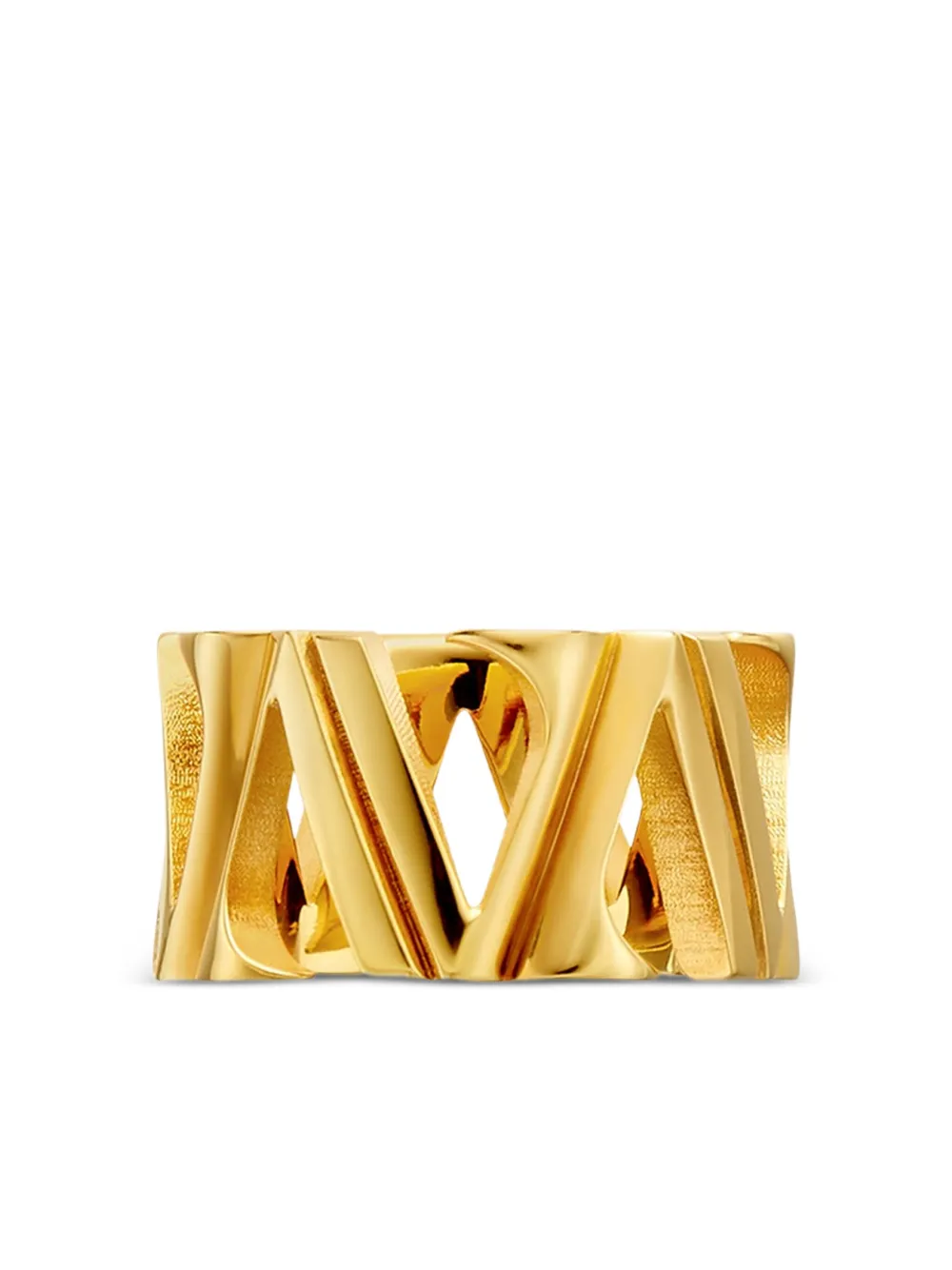 Versace logo-embellished ring | Gold | Image 1