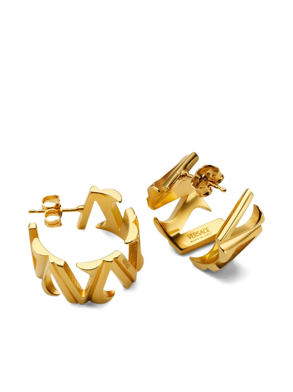Versace V-vormige oorringen - Goud