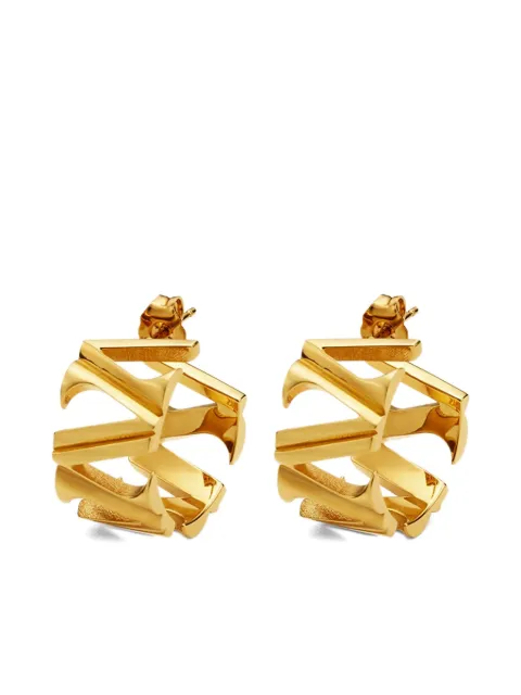 Versace pendientes de aro con forma de V