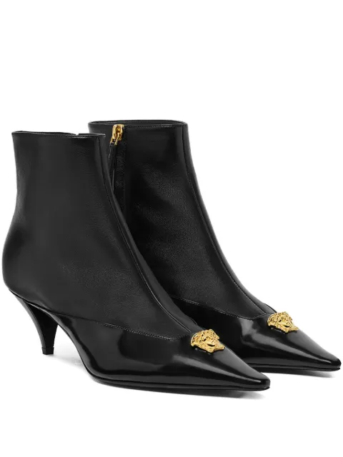 Versace Medusa head pointed-toe boots