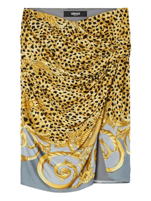 Versace  draped midi skirt