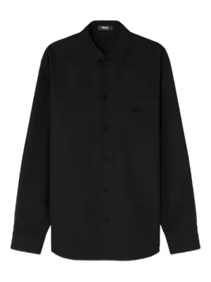 Prada トライアングルロゴ シャツ | ブラック | FARFETCH JP
