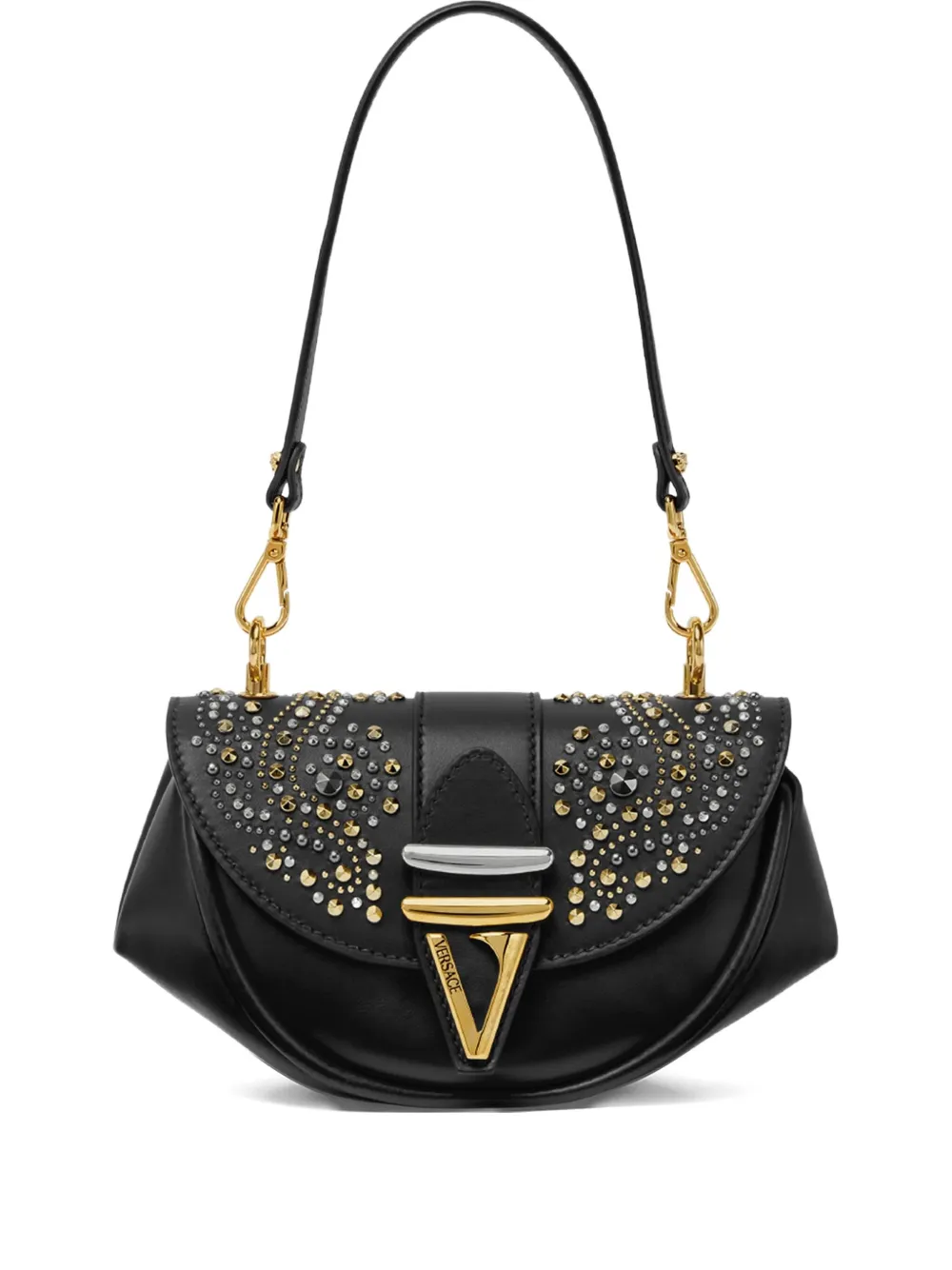 Versace stud-embellished shoulder bag | Black | Image 1
