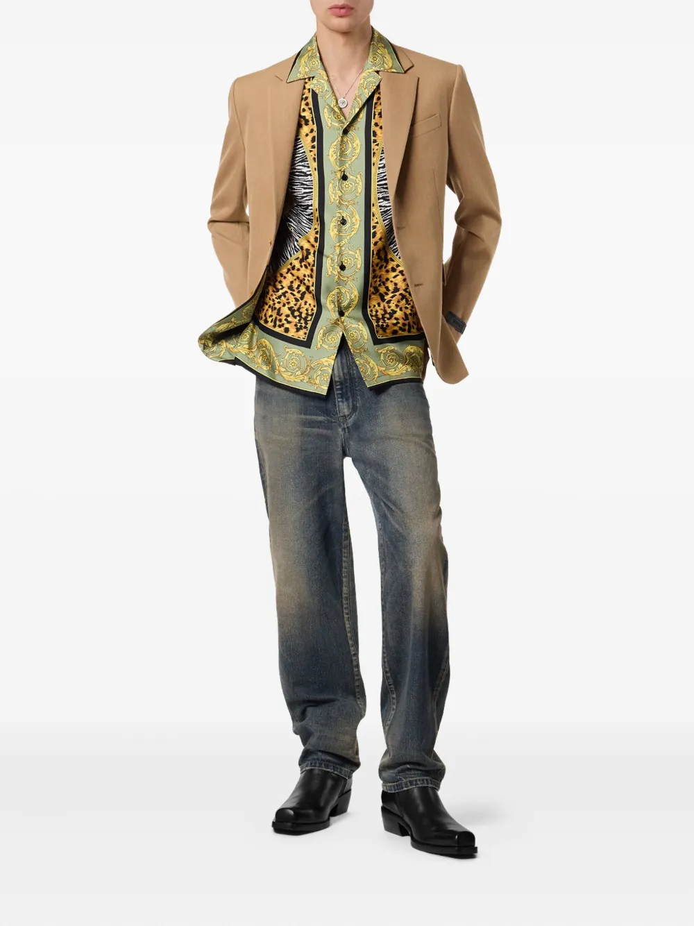 Versace single-breasted blazer | Blazers | Image 2