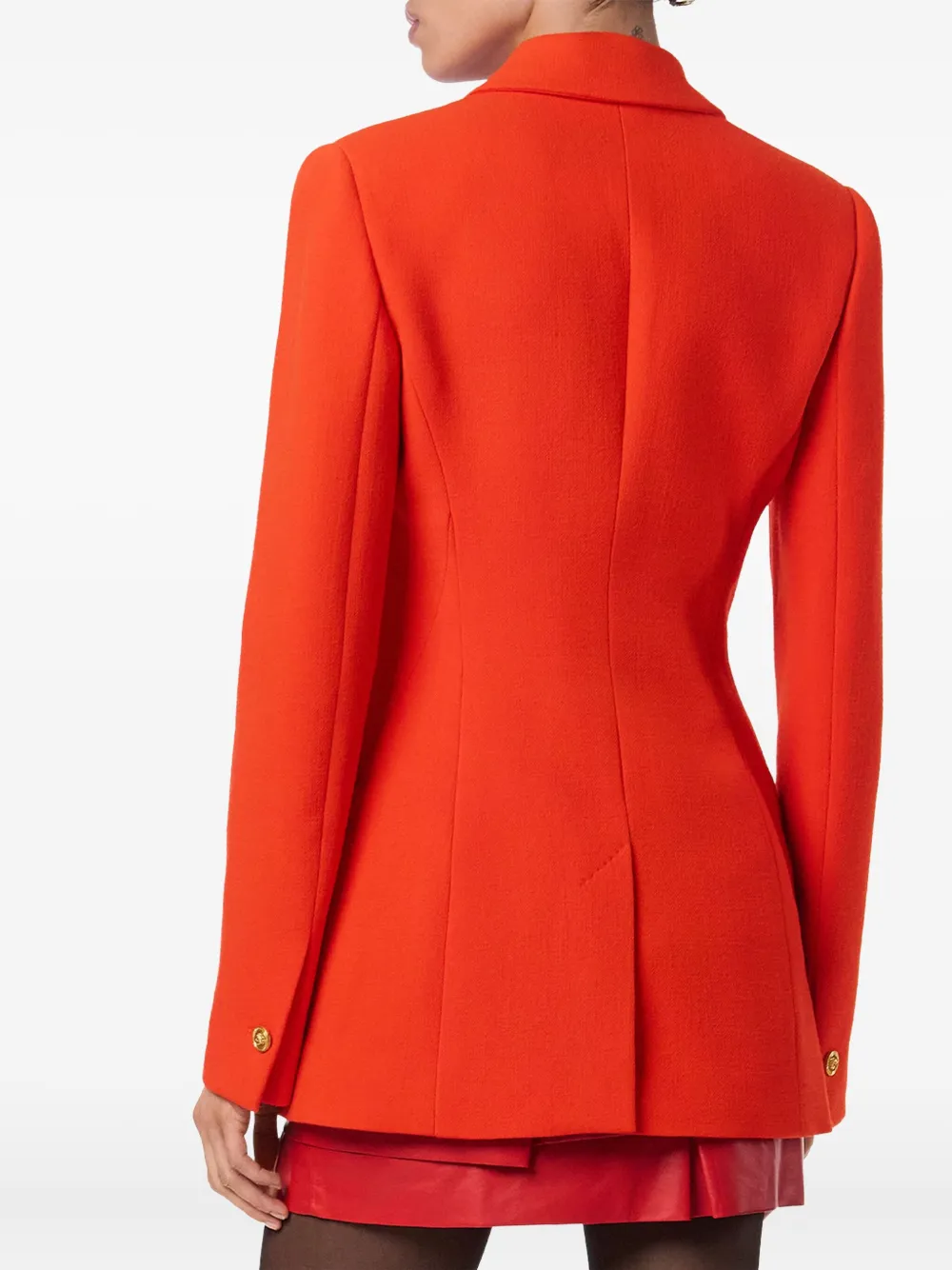 Versace Crystal-embellished Blazer In Red