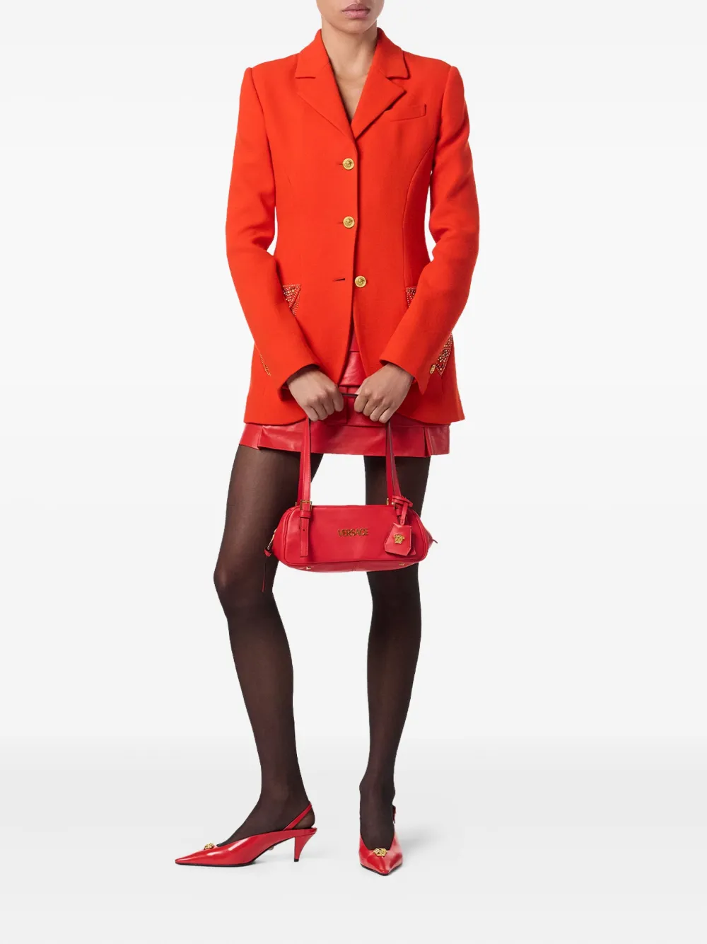 Versace crystal-embellished blazer | Blazers | Image 2