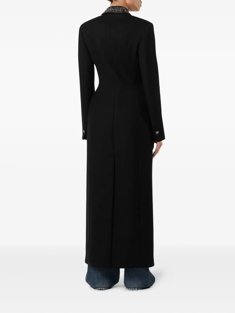 Versace Jas met verfraaide kraag Zwart