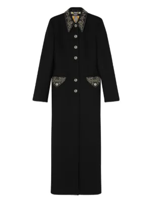 VERSACE CLASSIC チェスターコート 黒 Versace（ヴェルサーチェ）ウィメンズ チェスターコート＆シングル