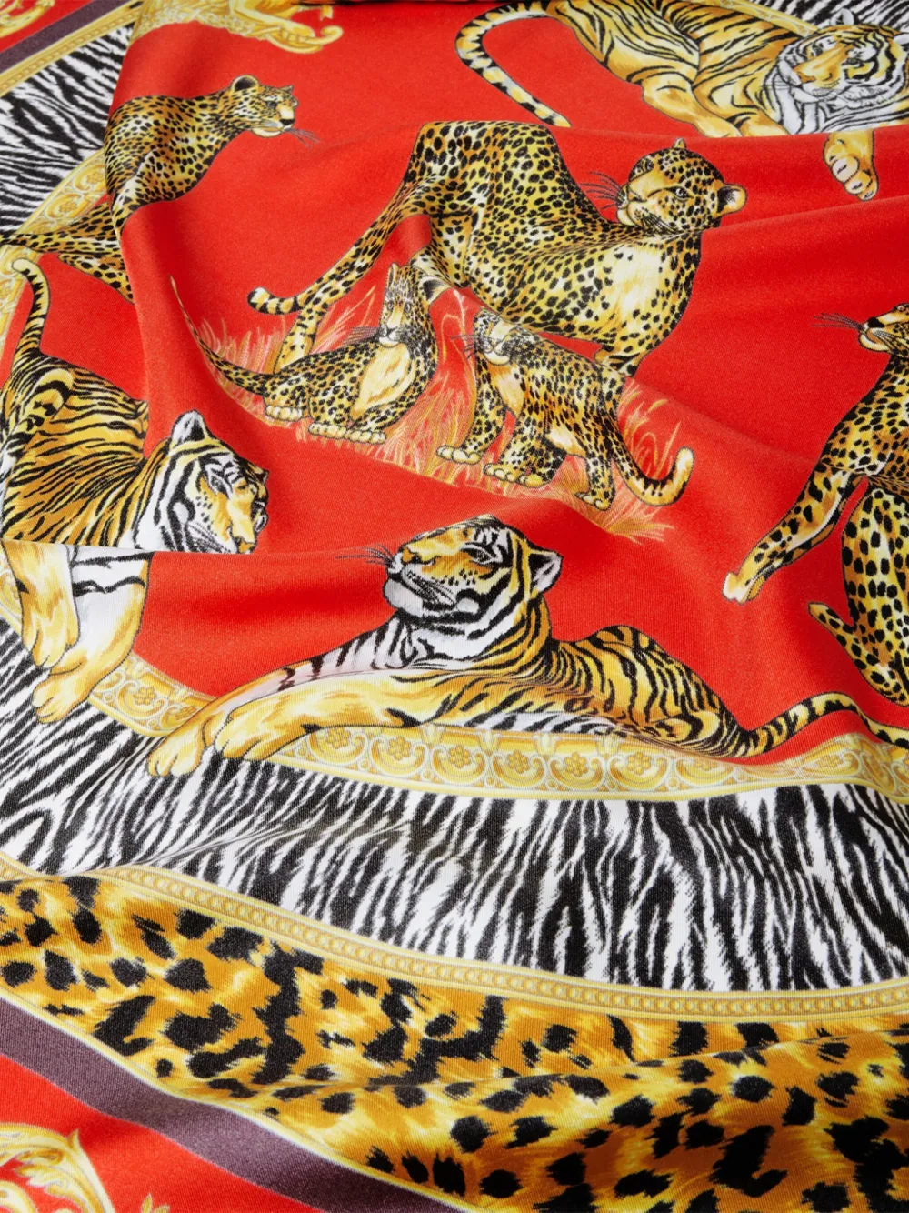 Versace Zijden sjaal Rood