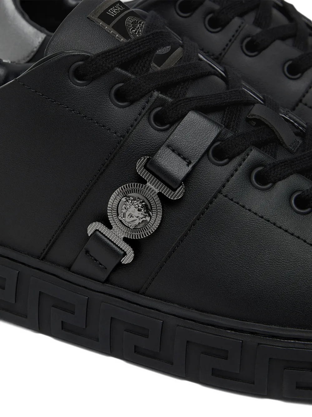 Versace Greca La Medusa-embellished sneakers Black