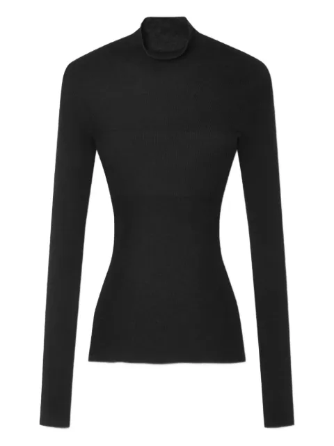 Versace high-neck ribbed-knit jumper