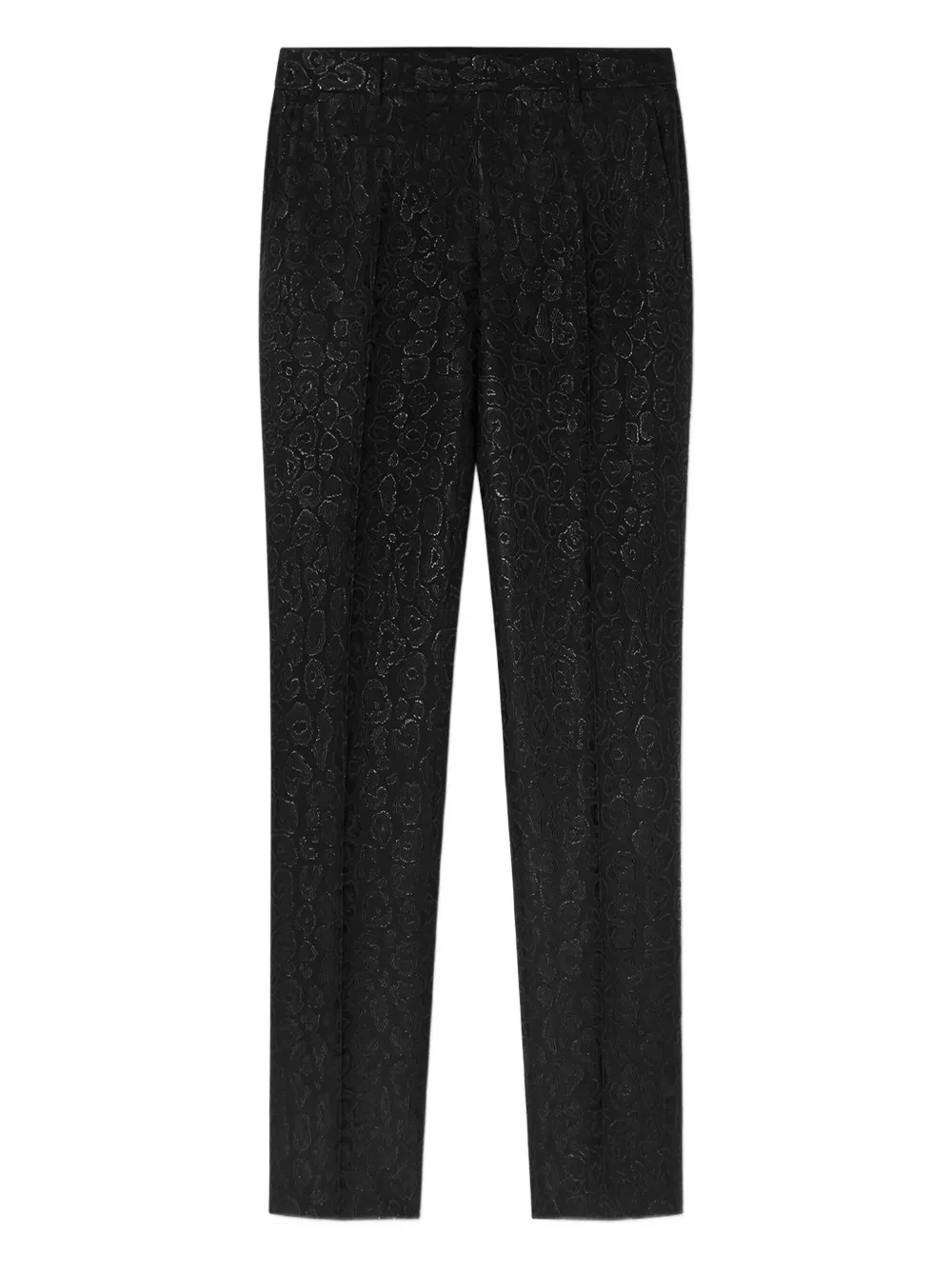 Versace leopard-pattern trousers | Black | Image 1