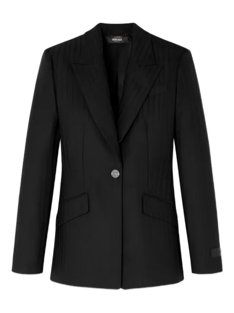 Versace pinstripe single-breasted blazer