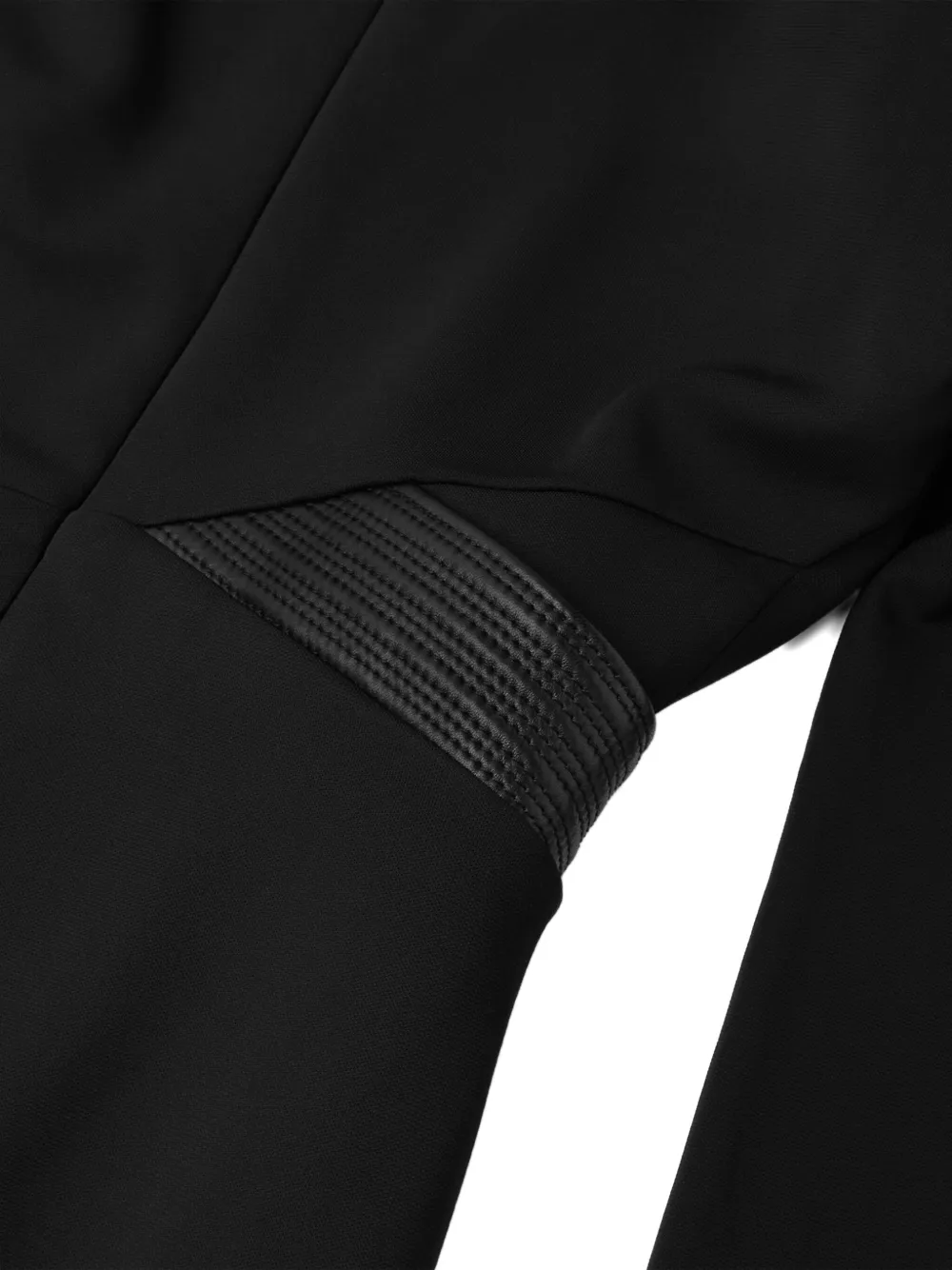 Versace Ruched Deep V-neck Mini Dress In Black
