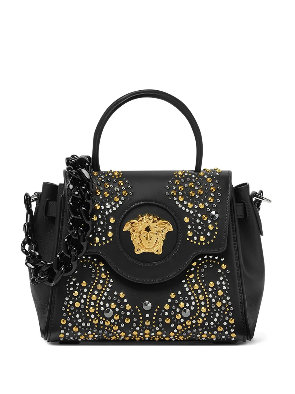 Versace small La Medusa-hardware top-handle tote bag | Black | Image 1