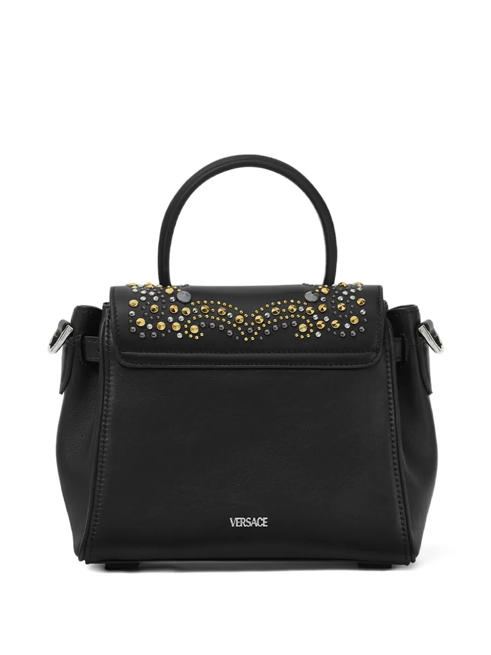 Versace Small La Medusa-hardware Top-handle Tote Bag In Black