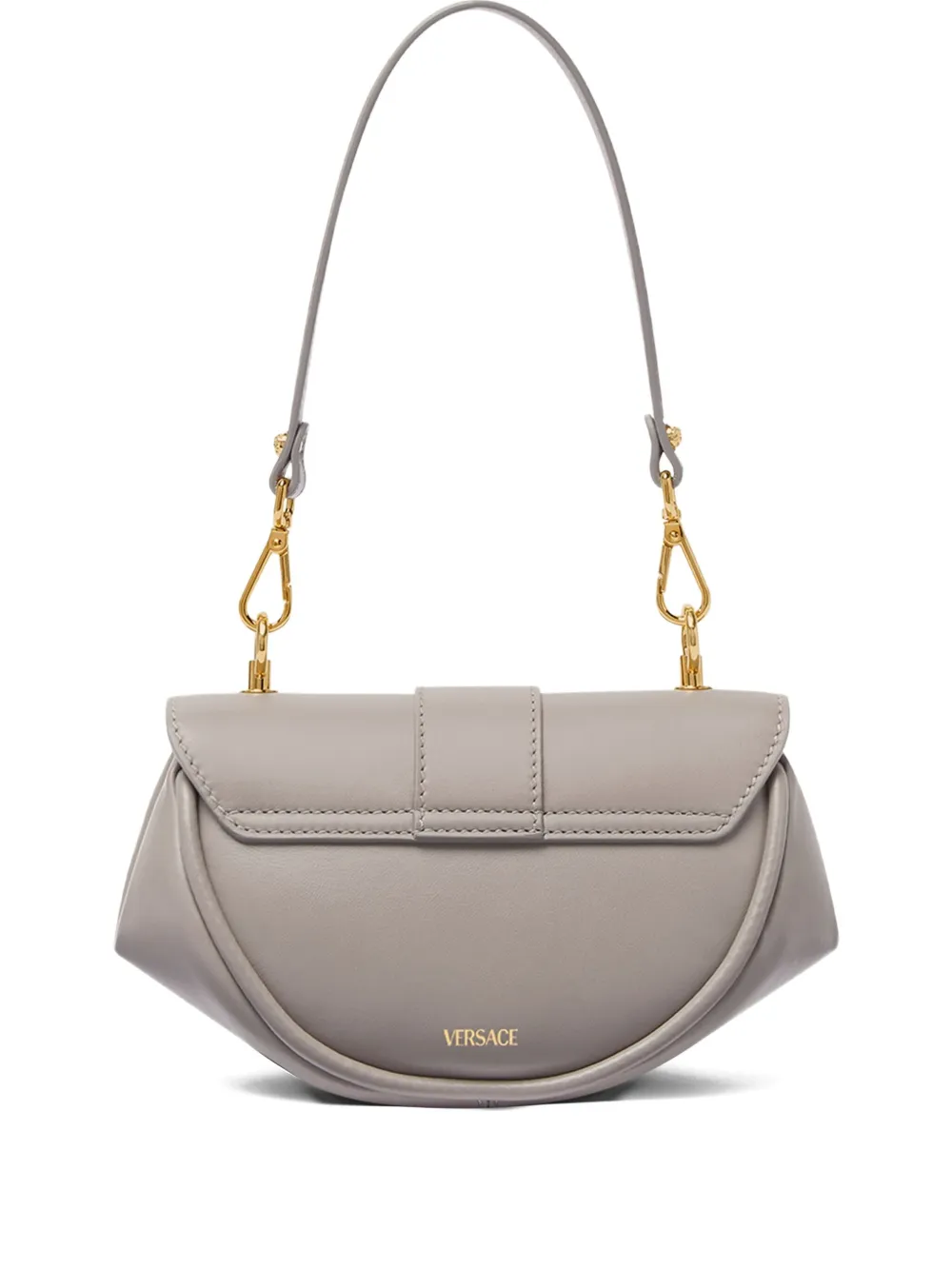 Versace small Virtus leather shoulder bag - 1EG3V GRAY Versace small Virtus leather shoulder bag - 1EG3V GRAY