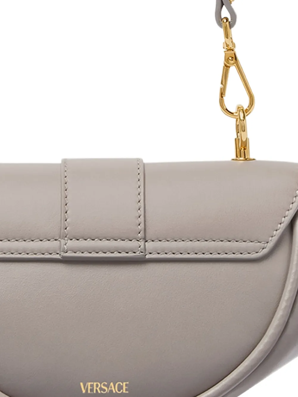 Versace small Virtus leather shoulder bag - 1EG3V GRAY