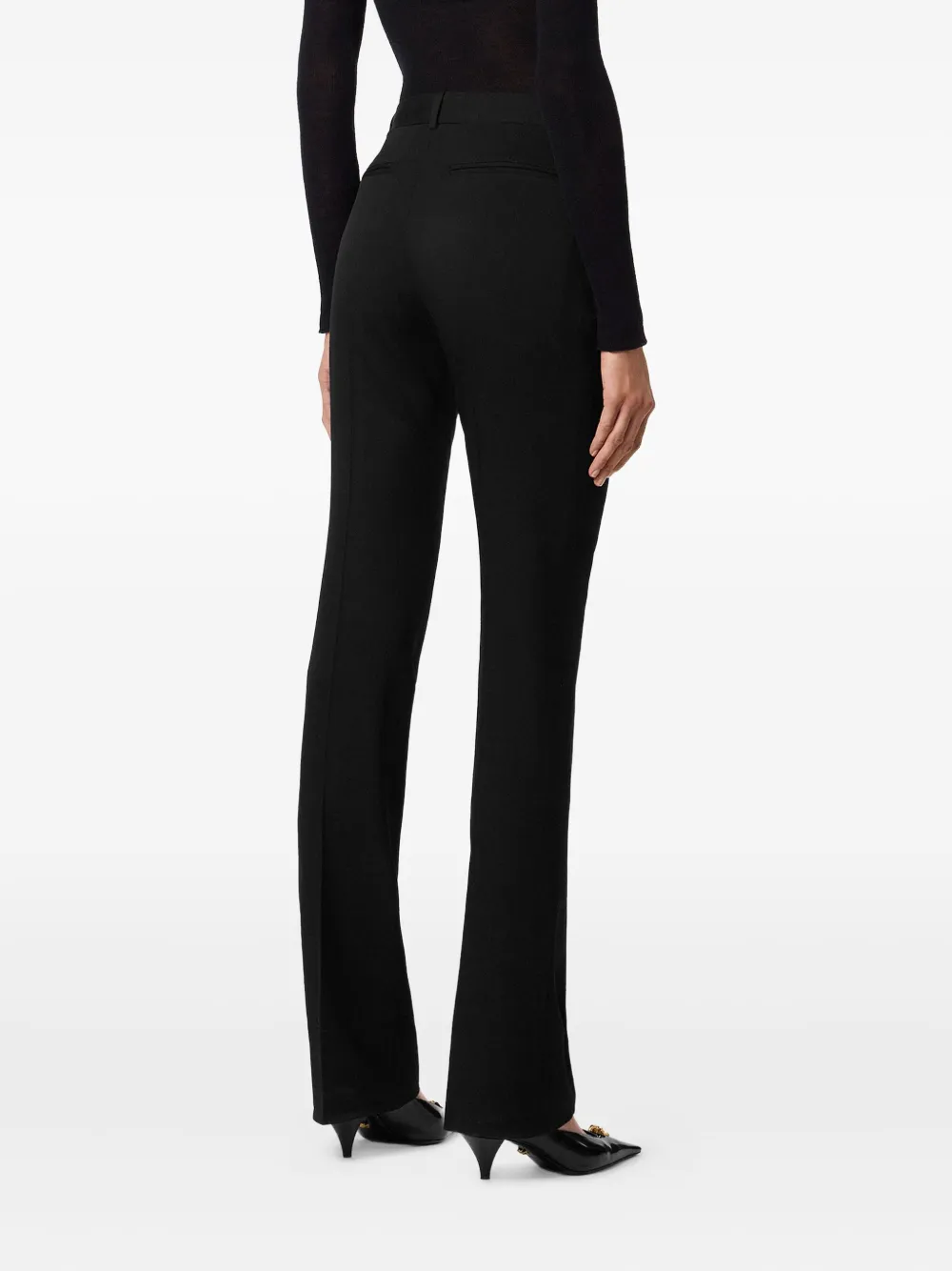 Versace Flared broek Zwart