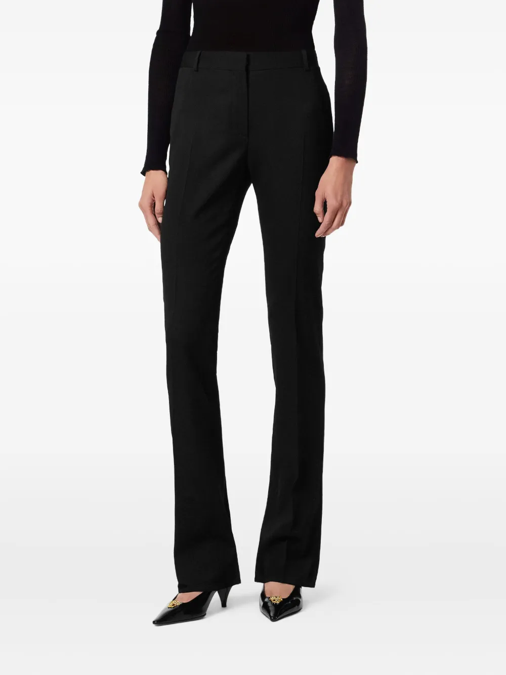 Versace Flared broek Zwart