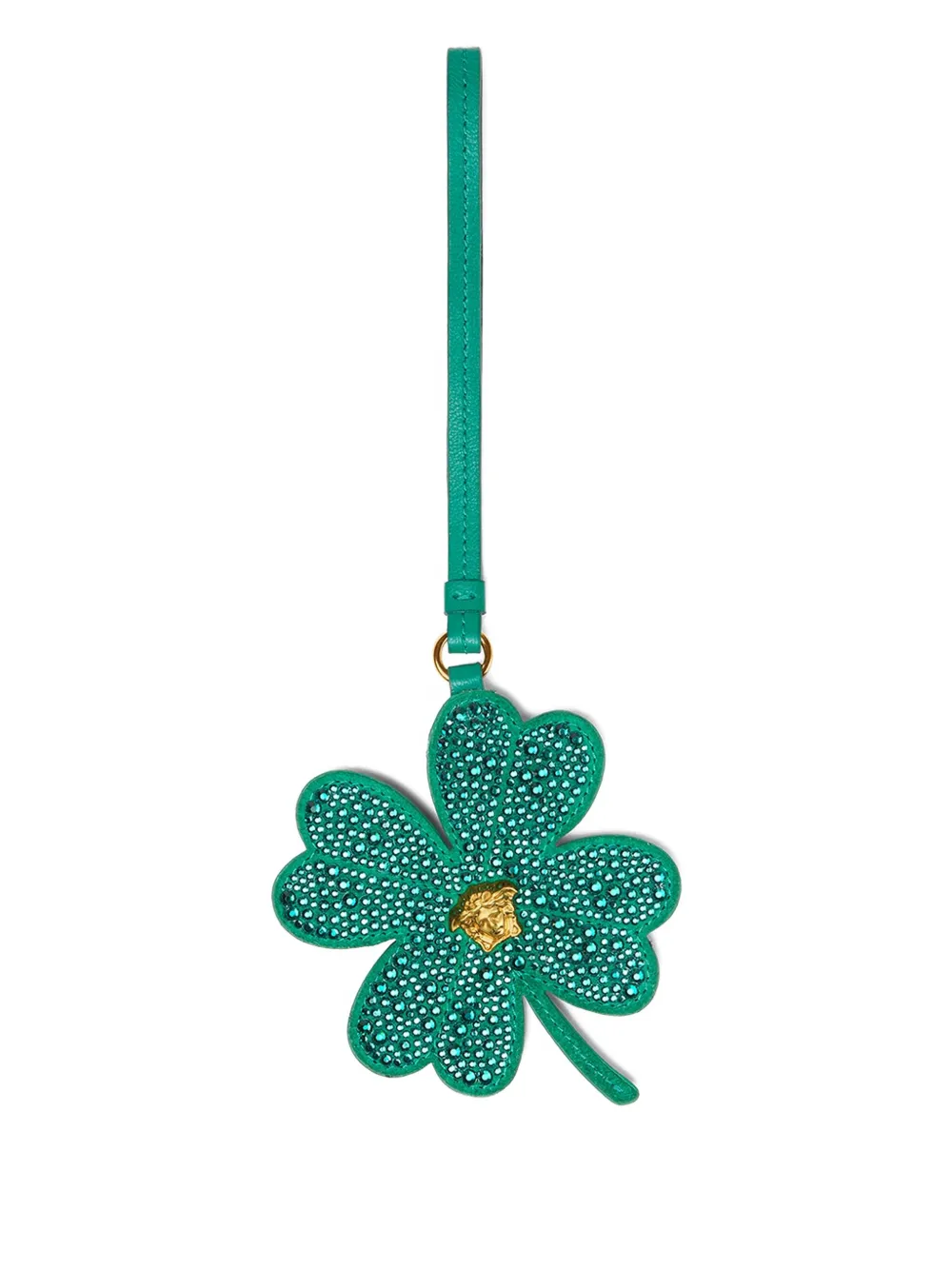 Versace crystal-embellished clover keyring | Image 2