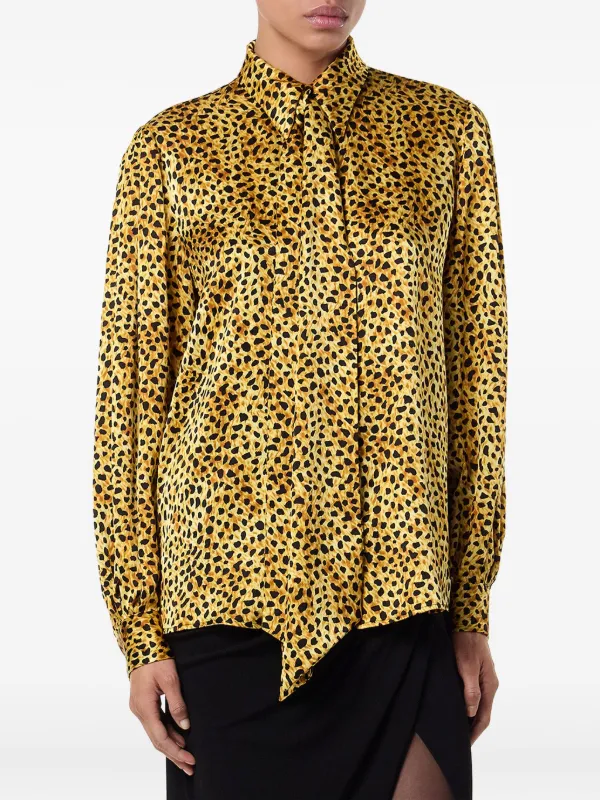 Versace タイネック ブラウス | イエロー | FARFETCH JP