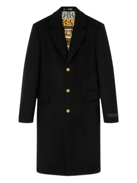 Versace single-breasted wool coat